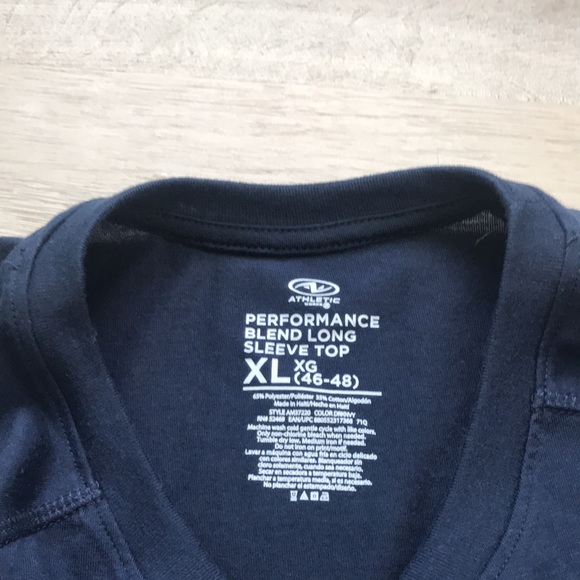 ATHLETIC WORKS PERFORMANCE LONG SLEEVE XL (46-48)DARK NAVY - Picture 4 of 5